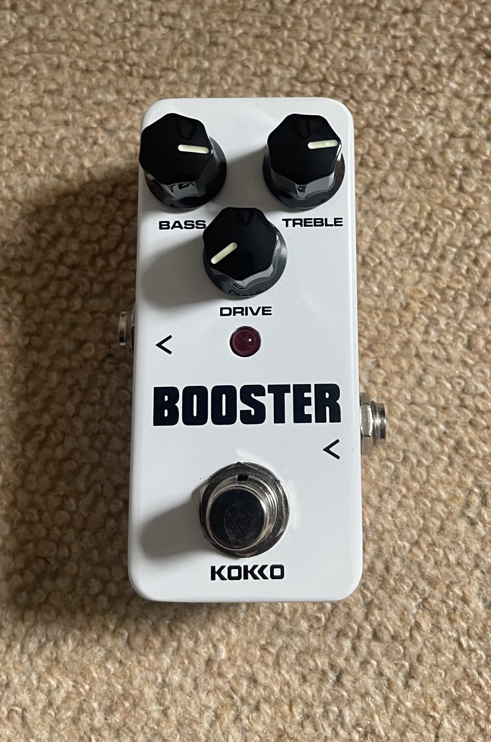 KOKKO FBS2 Mini Booster Pedal, Aluminum Alloy, True Bypass, 2 Band EQ, for Electric Guitar Musicians