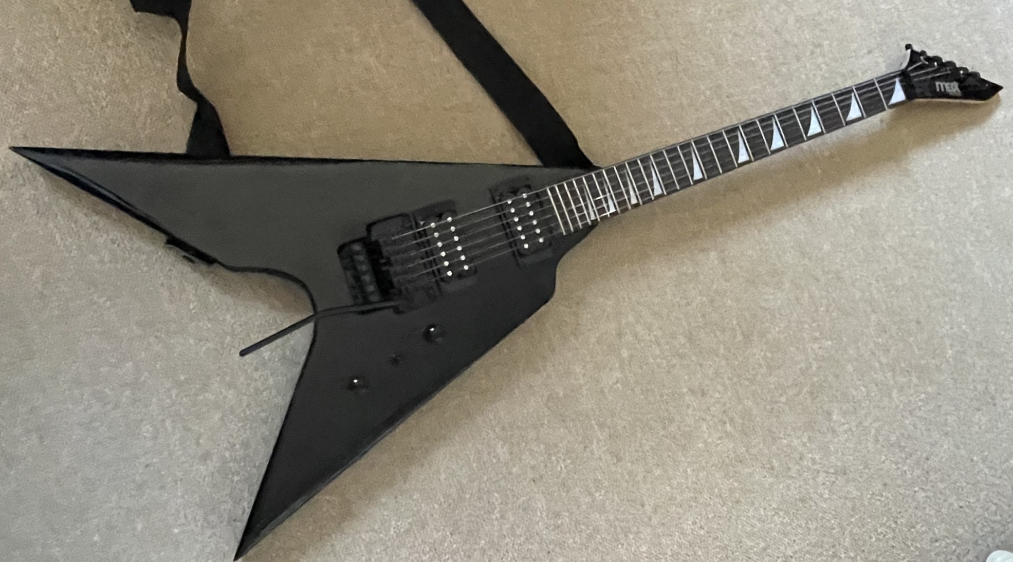 Max guitar Flying V Black