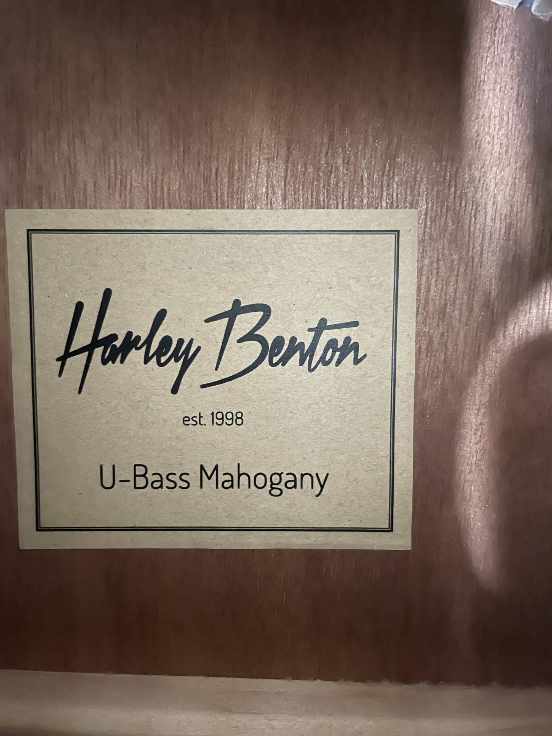 Harley Benton UkeBass Mahogany - Image 4