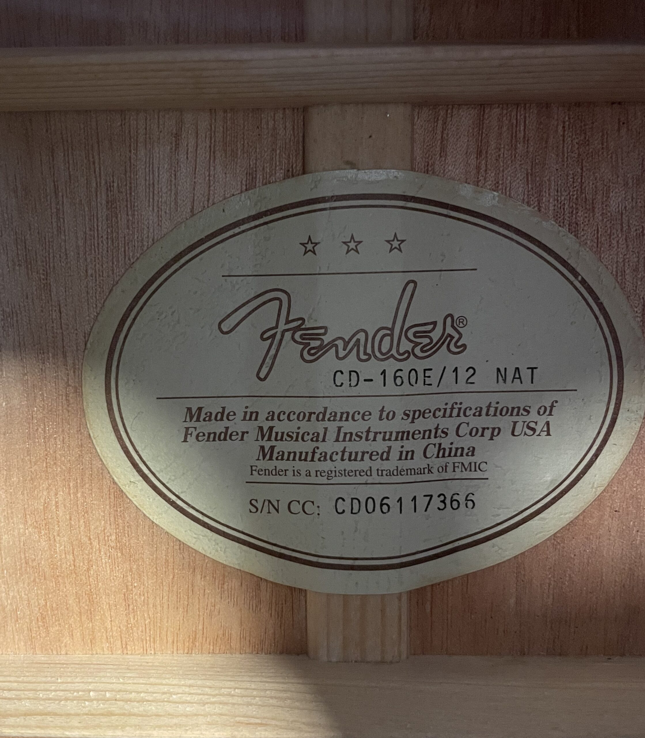 FENDER CD-160 E-12 ELECTRIC 12-STRING Natural - Image 12
