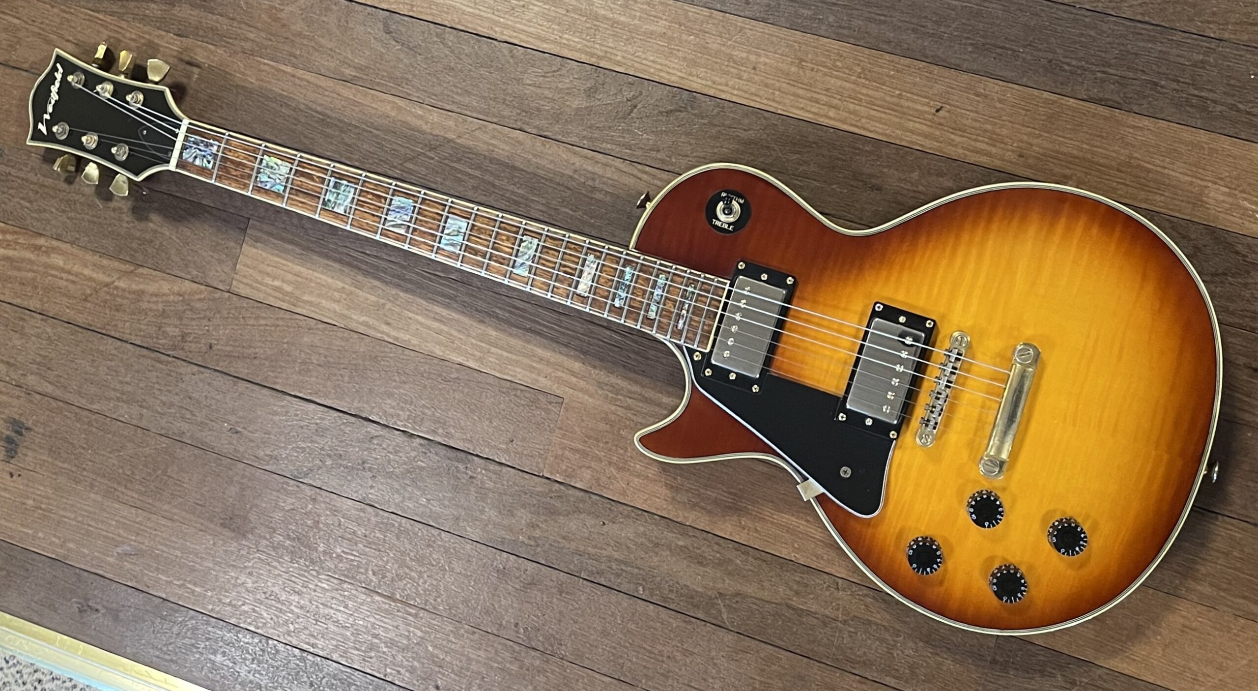 Westfield Left Handed Les Paul Electric Guitar Cherry Sunburst 1990’s