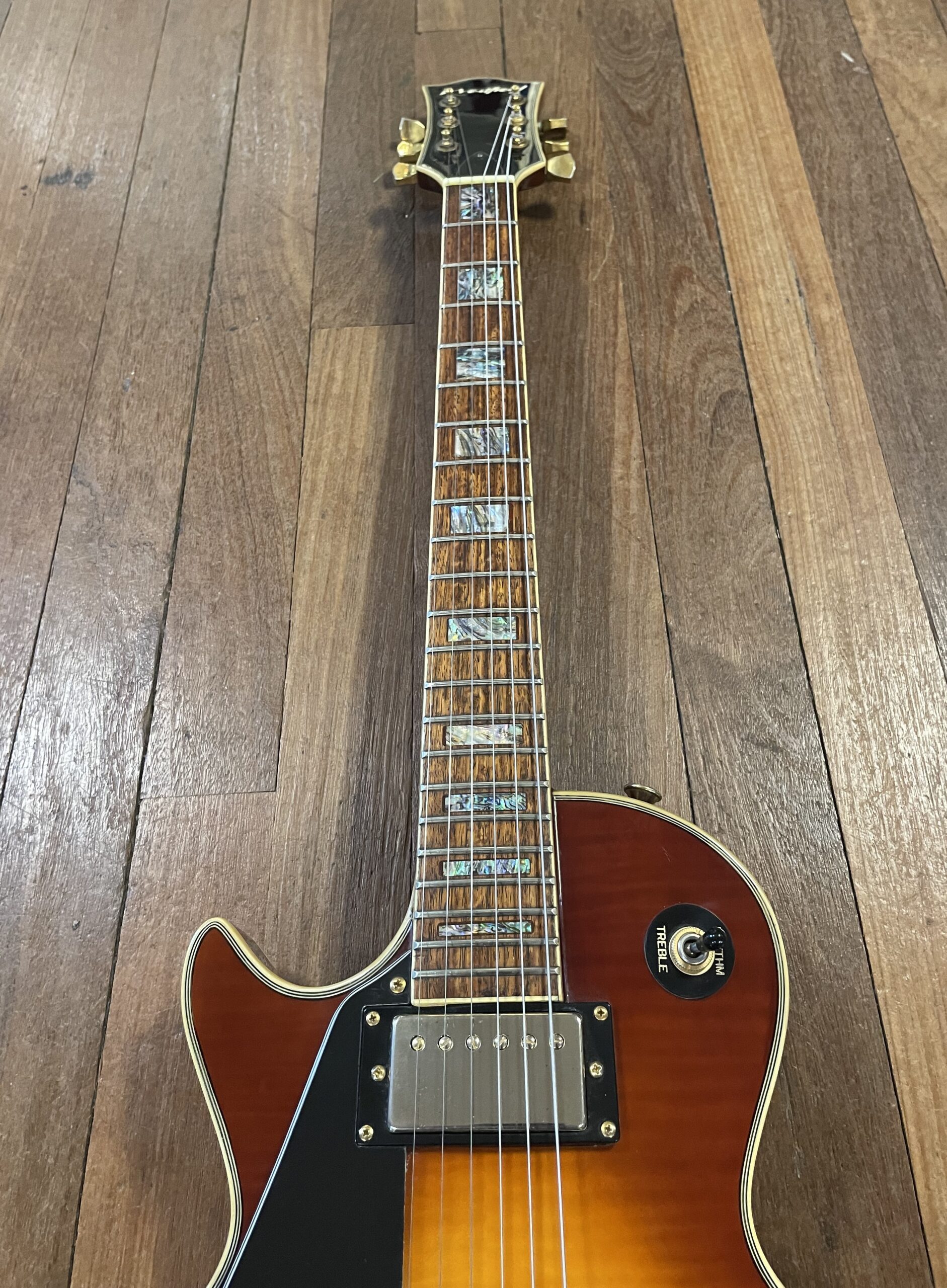 Westfield Left Handed Les Paul Electric Guitar Cherry Sunburst 1990’s - Image 3
