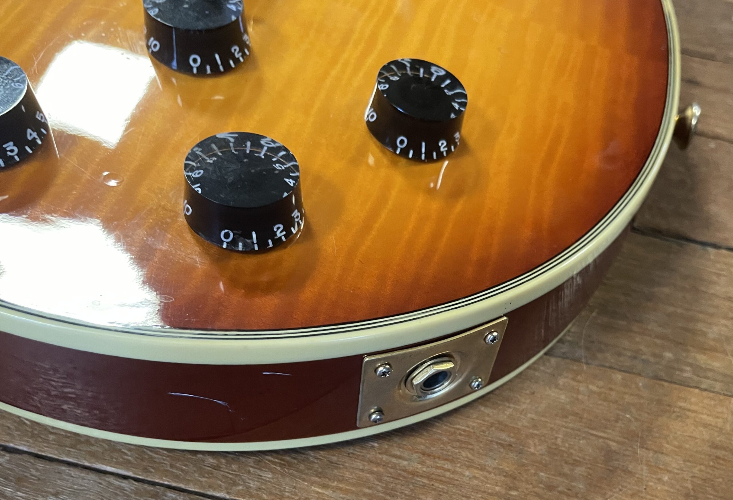 Westfield Left Handed Les Paul Electric Guitar Cherry Sunburst 1990’s - Image 6